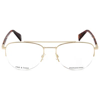 Rag & Bone Men's 54mm Gold Opticals