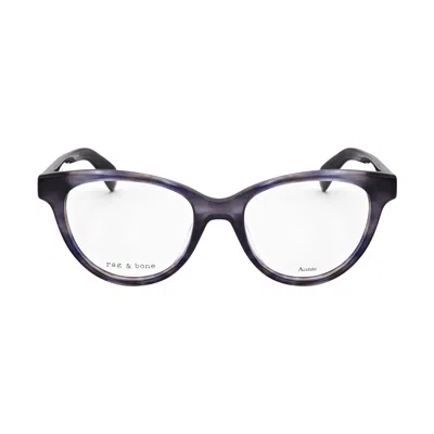Rag & Bone Women's 51mm Blue Horn Opticals In Black
