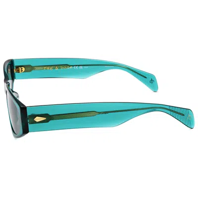 Rag & Bone 55mm Oval Sunglasses In Blue