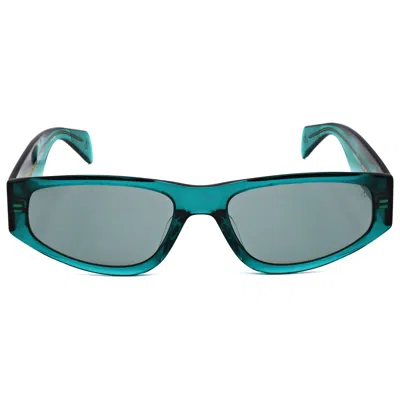 Rag & Bone 55mm Oval Sunglasses In Blue