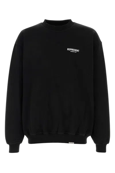 Represent Owners Club Script Sweatshirt In Black
