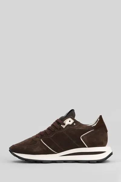 Philippe Model Tropez Haute Sneakers In Brown