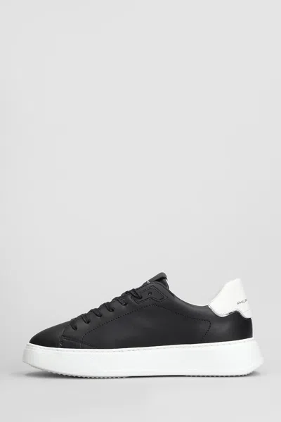 Philippe Model Temple Low Man Sneakers In Black