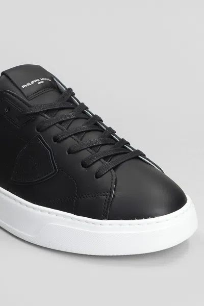 Philippe Model Temple Low Man Sneakers In Black