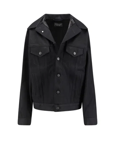 Balenciaga Tailored Long Sleeve Blazer Pockets In Black
