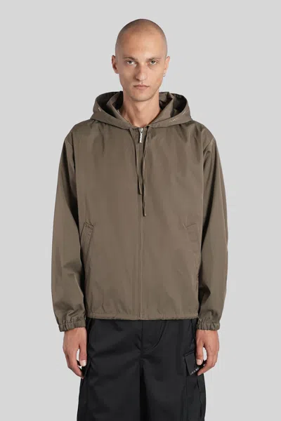 Marni Casual Jacket In Green Polyester In Brown