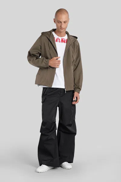 Marni Casual Jacket In Green Polyester In Brown