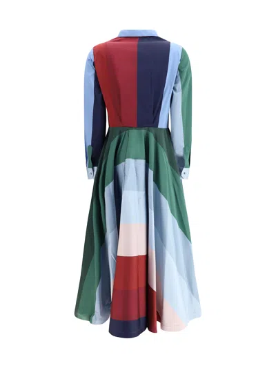 Sara Roka Chemisier Dress In Multi