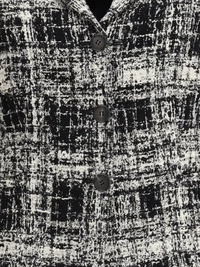 Sara Roka Tweed Jacket In Black