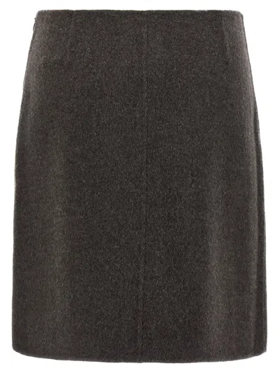 P.a.r.o.s.h Leak25 Skirt In Brown