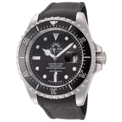Solar Aqua Men's Deep Bay 45mm Watch In Black