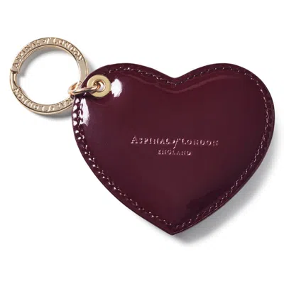 Aspinal Of London Heart Key Ring In Red