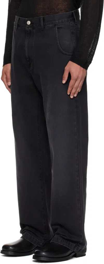 Mfpen Black Straight Cut Jeans In Black