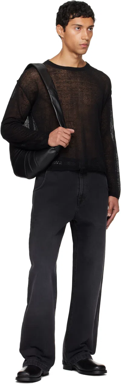 Mfpen Black Straight Cut Jeans In Black