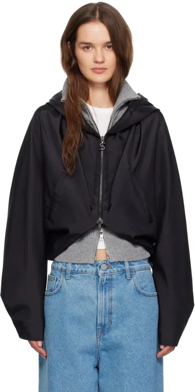 Sportmax Black Kibbutz Jacket In Black