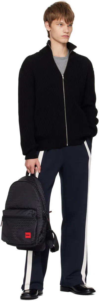 Hugo Boss Black Logo Patch Backpack