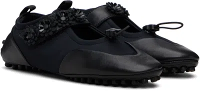 Cecilie Bahnsen Neoprene And Goatskin Leather Flat Shoes In White