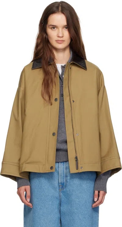 Weekend Max Mara Tan Dorema Jacket In Brown