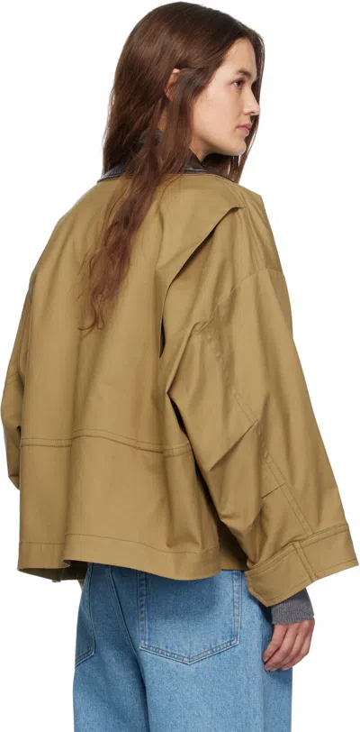Weekend Max Mara Tan Dorema Jacket In Brown