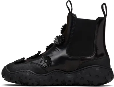 Cecilie Bahnsen Binley Flower-embellished Chelsea Boots In Brown