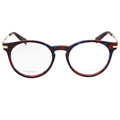 Trussardi Unisex 49mm Red Blue Havana Opticals