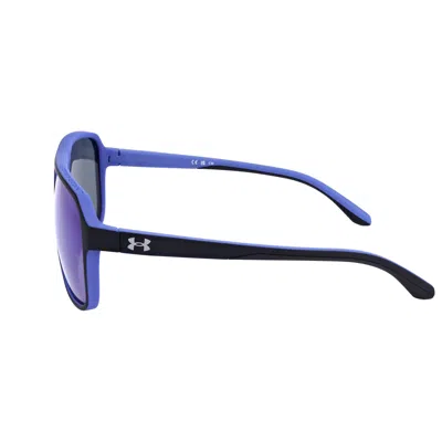 Under Armour Men's 61 Mm Blue Sunglasses In Black