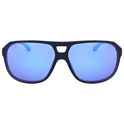 Under Armour Men's 61 Mm Blue Sunglasses In Black