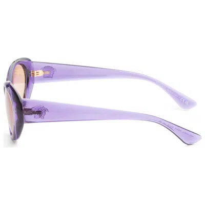 Versace Womens Purple Ve4455u Cat-eye Acetate Sunglasses