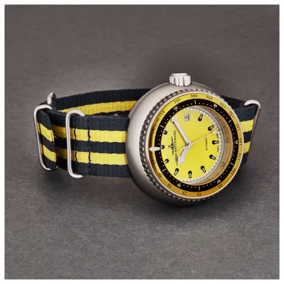 Zeno Deep Diver Automatic Yellow Dial Men's Watch 500-2824-i9 In Black