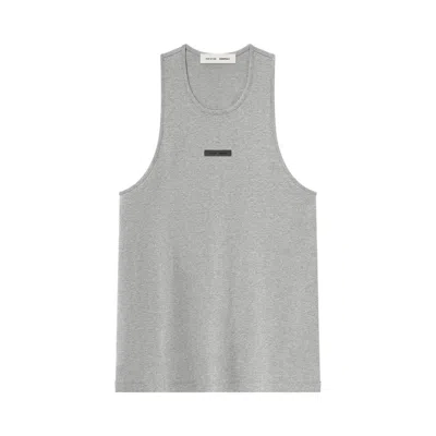 Pre-owned Essentials Fear Of God  Essential Tank 'concrete Heather' | Grey | Men's Size S In Gray
