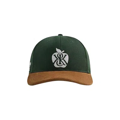 Pre-owned Kith Ny To The World Two Tone Aaron Cap 'stadium' | Green | Men's Size Onesize