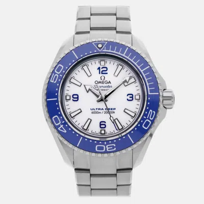 Pre-owned Omega Seamaster Planet Ocean 6000m Ultra Deep 215.30.46.21.04.001 In White