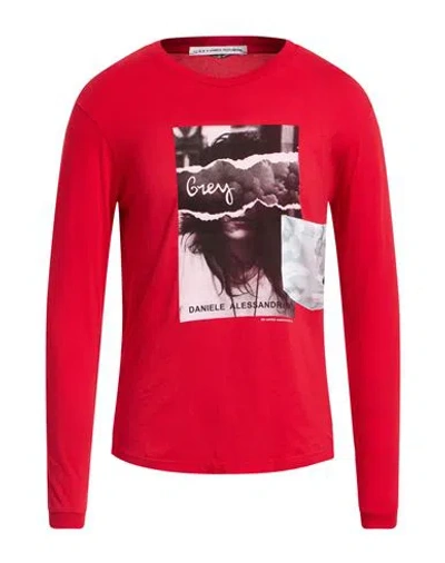 Daniele Alessandrini Homme Man T-shirt Red Size Xl Cotton In Red