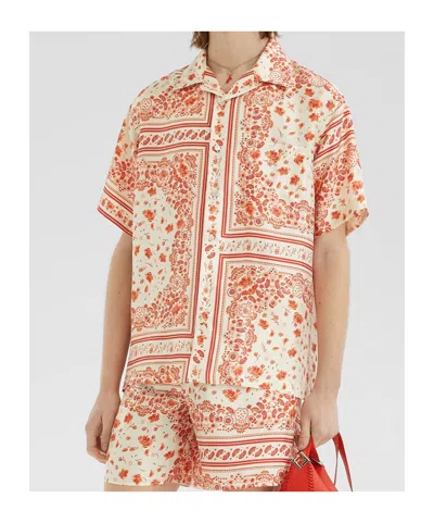 Fendi F.r.s For Restless Sleepers Printed Silk Shirt In Multi