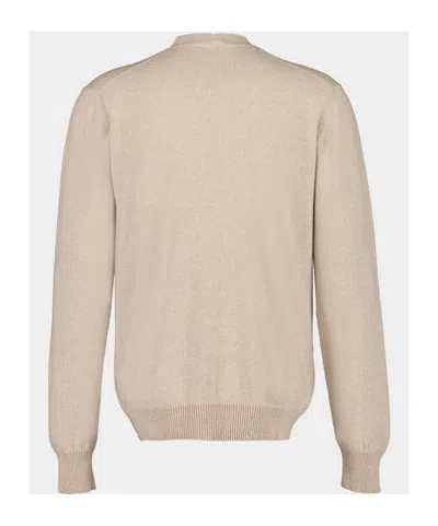 Balmain Beige Eco-cashmere Cardigan In Neutral