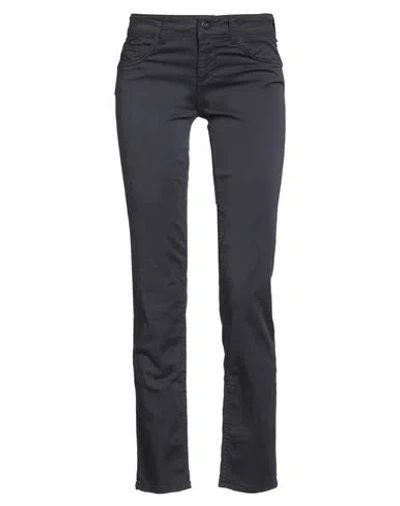 Rebel Queen By Liu •jo Woman Pants Navy Size 24 Cotton, Elastane In Blue