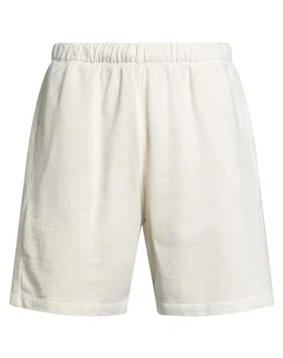 Nigel Cabourn Man Shorts & Bermuda Shorts Cream Size M Organic Cotton In White