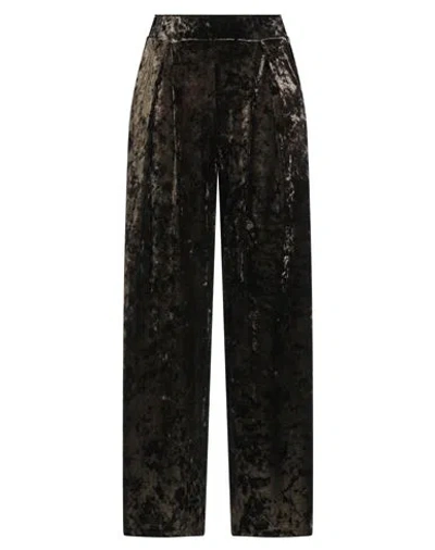 Tensione In Woman Pants Khaki Size M Polyester, Elastane In Black