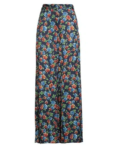 Max & Co . Woman Pants Navy Size 8 Viscose In Multi