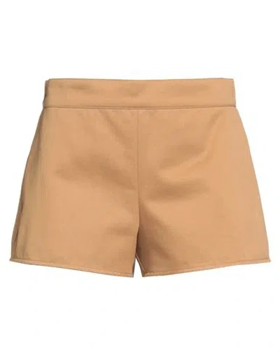 Max Mara Sfilata Woman Shorts & Bermuda Shorts Camel Size 4 Cotton In Brown