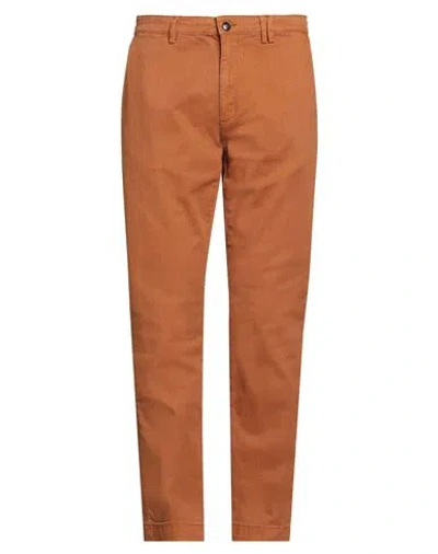 Liu •jo Man Man Pants Rust Size 36 Cotton, Polyester, Elastane In Brown