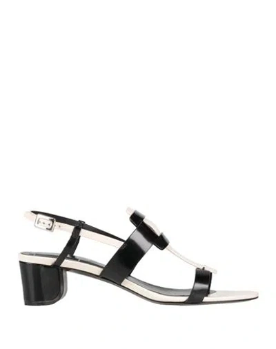 Roger Vivier Woman Sandals Black Size 8 Leather In Black