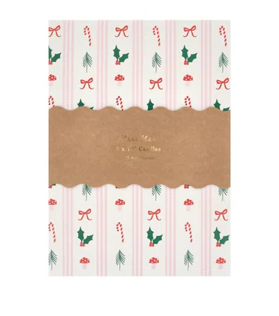 Meri Meri Festive Pattern Candles In Multi