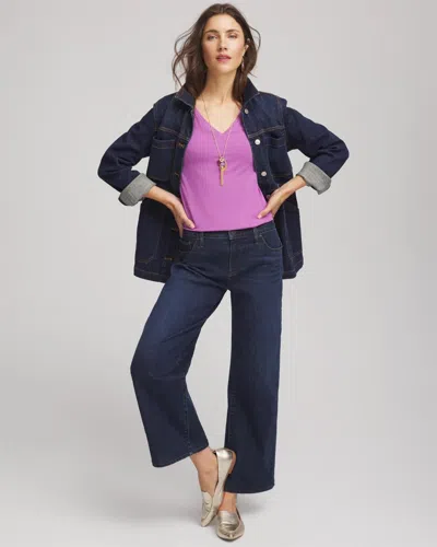 Chico's Touch Of Cool Layering Tee In Gooseberry