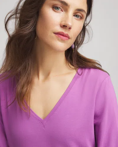 Chico's Touch Of Cool Layering Tee In Gooseberry