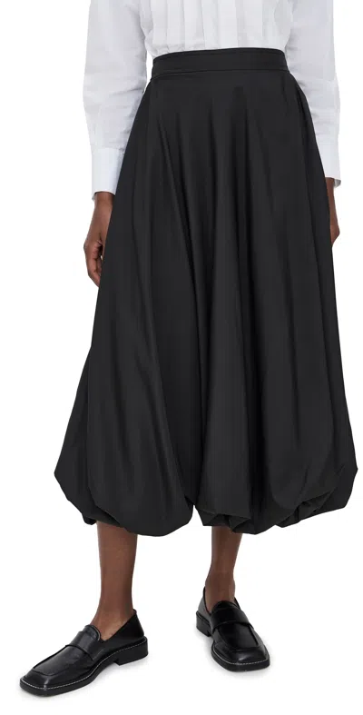Meimeij Poly Soft Bubble Skirt Nero In Black
