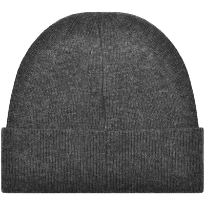 Lyle & Scott Lyle And Scott Ribbed Beanie Hat Grey In Gold