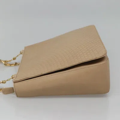 Pre-owned Bally Beige Leather Shoulder Bag ()