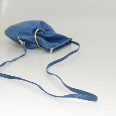 Pre-owned Bally Blue Leather Shoulder Bag ()