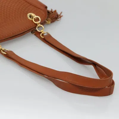 Pre-owned Bally Brown,gold Leather Shoulder Bag ()